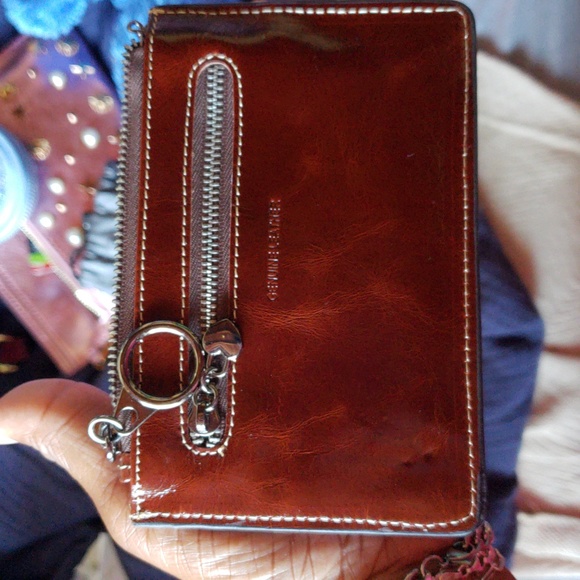 L'Artigiano Sorrentino Cordovan Leather Coin Credit Card Purse - Picture 4 of 5